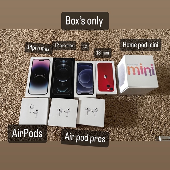 Empty boxes see Apple products lot for sale